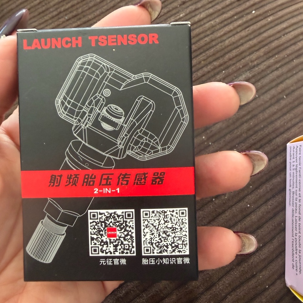 TPMS sensor — a tire pressure monitoring sensor.
